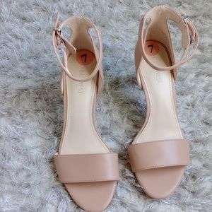 Nine West Nude Heeled Sandals